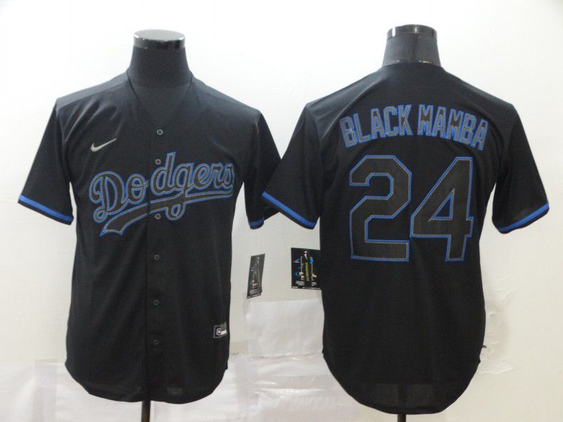 Men Los Angeles Dodgers #24 Blackmamba Black Nike Game MLB Jerseys->los angeles dodgers->MLB Jersey